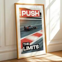 1 Stück rahmenloses F1 Rennwand Kunst Extrem Geschwindigkeit Sport Poster mit Adrenalin-Design, Vintage Retro F1 Auto Leinwanddruck für Männerhöhle/Wohnheim/Wohnzimmer, coole Poster für Schlafzimmer Dekoration & Geschenk zum Schulanfang (Wanddrucke, Motorsport Kunst, Rahmenlos)