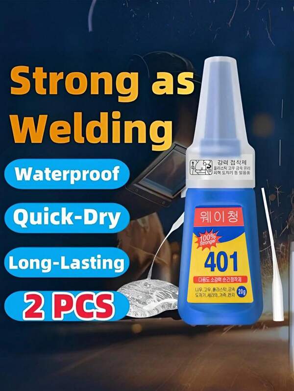 4/2 Stücke Hochleistungs-Sekundenkleber | Ultra-starker Bastelkleber mit Präzisionswerkzeugen, wasserfest, Industriestärke Sekundenkleber, 10-Sekunden-Verbindung, geeignet für Holz/Metall/Kunststoff | Nagellack, Holzleim, Bastlerleim, Schuhkleber, Klarer Kleber, Hochleistungs-Sekundenkleber für alles