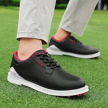 Men's Golf Shoes, Breathable, Lightweight, Spikeless, Casual Style - Black - View 5