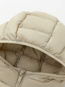 Balabala Kids Lightweight Down Jacket Fall/Winter – Hooded Water & Oil Resistant Family Style - Khaki - View 6