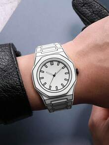 TOMI Classic Business Men's Watch Set, Plastic Strap, Matte Oil Quartz Watch, Fashion Men's Watch Set, Suitable For Daily Life, Holiday Gifts, Father's Day Gifts