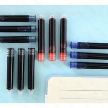 50pcs 3.4mm Fountain Pen Ink Cartridges, 3.4mm Diameter School & Office Supplies Ink Cartridges, Black, Blue, Red Colors Available,For School Supplies,Back To School - 50 Blue and Black Ink Sacs - View 3