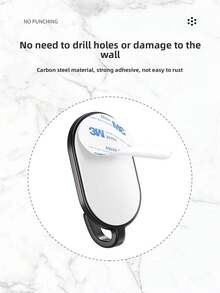 5 cái/10 cái/20 cái Móc màu trắng, đen, bạc, keo dính chắc, không đục lỗ, cửa nhà bếp và phòng tắm, móc gắn tường, không để lại dấu vết, móc dính, móc chịu lực - Nhiều màu - Xem 5