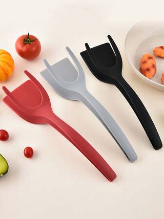 1pc Egg Spatula Clip,Steak Flip Spatula Clip,2-In-1 Handle And Flip Spatula Pliers,The Creative Mother Finger Shovel,Egg Flip Spatula,Multifunctional Non Stick Kitchen Flip Spatula,Spatula Clip,Pancake Spatula,Toaster Clip,Burger Clip,Roasted Chicken Roll Spatula Clip,Kitchen Cooking Tools,Steak Frying And Barbecue Tools,