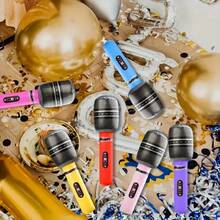 10/12 pièces Accessoires de microphone gonflable, microphone en PVC pour divertissement, décoration de scène, accessoires de fête gonflables, cadeaux, set de microphone gonflable - style moderne, sans alimentation, sans plumes, convient pour Noël, Halloween, Festival des lanternes, rentrée scolaire, fête des célibataires, anniversaire et concert de musique, fête à thème, accessoires de scène