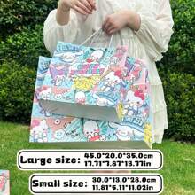 Sanrio 1 pieza Bolsa de regalo de gran capacidad para cumpleaños de Sanrio Happy Birthday, de alta calidad, bolsa de regalo de Sanrio, bolsa de envoltura de regalo, bolsa de empaque de regalo de cumpleaños, esencial para regalos de cumpleaños, también se puede usar para almacenamiento diario
