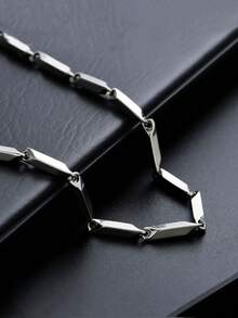 1 Piece Mobius Necklace Men's Hip Hop Niche Design Men's Fashion Versatile Premium Jewelry For Daily Wear - L191-b - View 2
