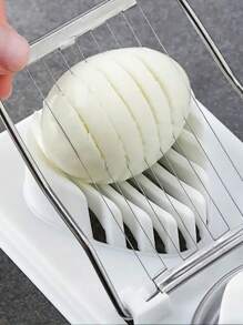 1 件装多用途切蛋器、二合一切片机、切蛋器、切丁器、切蛋器用于切鸡蛋、水果、蔬菜，适用于厨房工具、户外、派对用品、返校。