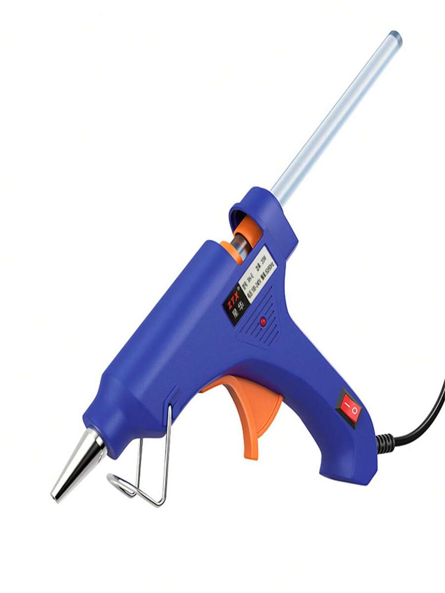 20pcs/30pcs 0.7cm Transparent High Viscosity Hot Melt Glue Sticks, Thermoplastic Room Temperature Curing, Smooth Glue Flow - Transparent - View 1