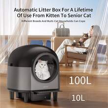 Pet Self Cleaning Litter Boxes - EU E Type Plug(220-240V) - View 1