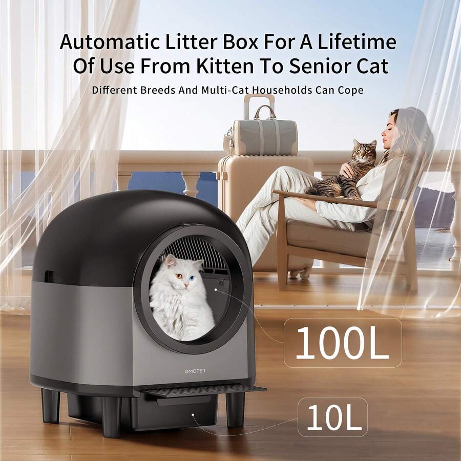 Pet Self Cleaning Litter Boxes - EU E Type Plug(220-240V) - View 1