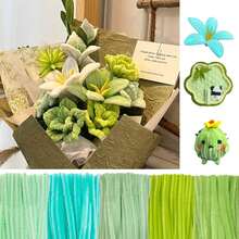 Bộ dụng cụ làm ống hút màu xanh lá cây - 250/500 chiếc, Thân bông nhung dày dùng cho nghệ thuật và thủ công, Hoàn hảo để làm động vật, hoa và đồ trang trí lễ hội, Dụng cụ làm ống hút cho hoa, Bộ dụng cụ thủ công, Ý tưởng cho hoạt động dự án nghệ thuật. - màu xanh lá - Xem 1