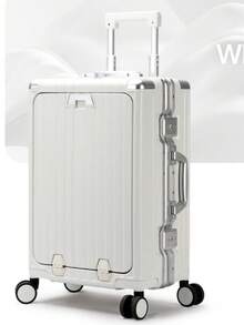 1 Vali xách tay đa năng 20 inch, mở phía trước: Tiện lợi và hiệu quả khi sử dụng mọi lúc, vỏ cứng bền chắc chống va đập, di chuyển êm ái và nhẹ nhàng, thiết kế khóa kéo đôi tiện lợi, giúp bạn rảnh tay khi di chuyển, không gian bên trong rộng rãi, quà Giáng sinh, quà Valentine, quà năm mới 2025, vật dụng thiết yếu cho du lịch mùa đông! Thích hợp cho các chuyến công tác, du lịch ngắn hạn, đi lại của sinh viên. - 29 Trắng - Xem 3