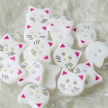 20/30/50 chiếc cúc nhỏ hình mèo hai mắt dễ thương dùng cho áo sơ mi, áo len cardigan, áo khoác, phụ kiện may vá trang trí thủ công DIY - Nhiều màu - Xem 14