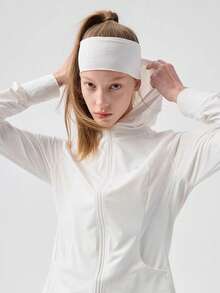 女士发带吸汗带 1/6 件纯色弹性宽头带 - 防滑透气 - 瑜伽、健身、跑步和运动的理想选择 - 舒适时尚的发饰，适合所有季节发饰时尚发带秋季配饰