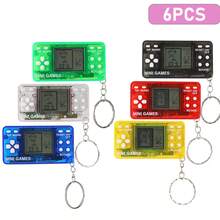 迷你复古游戏手柄造型减压玩具，内置26款经典游戏（包括记忆挑战、射击等），钥匙扣玩具，解压玩具，经典复古风格益智解压电子游戏机，青少年减压玩具，万圣节/圣诞节/生日礼物，圣诞袜填充物，玩具，游戏，玩具游戏，圣诞袜填充物，迷你拼图，圣诞袜填充物，游戏，圣诞袜填充物 - 無色 - 查看 22