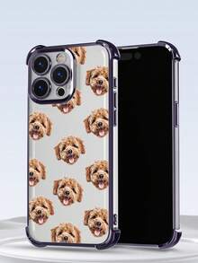 1pc Customized High-Definition UV Printed Pet Portrait Phone Case, Thick 4-Corner Air Cushion Anti-Drop Compatible With IPhone 17 Pro Max/16 Pro Max/16 Pro/15 Pro Max/14 Pro Max/13 Pro Max/A12/A13/A14/A15/A52/A54/A55, S23 Ultra/S24 Ultra, Compatible With Redmi,International Version, Not The Domestic Version - Purple - View 4