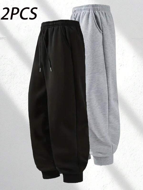 Pantalones jogger de estilo callejero coreano para hombres - Pantalones entallados y ligeros para el otoño casual