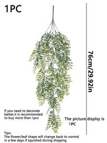 2/4pcs Artificial Grapefruit Leaves Wall Hanging Home Decor, Wedding Decor, Christmas Home Decor, Wall Vines, Outdoor Garden Window Sill Hanging Basket Decor, Birthday Party Valentine's Day Gift, New Year Material,Fake Plants