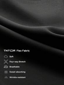 TNTOR 加大码高腰提臀健身紧身裤，女式深蹲瑜伽裤，高弹力速干紧身运动裤，蜜桃臀高腰设计，收腹，适合锻炼、运动、骑自行车 - 黑色 - 查看 5