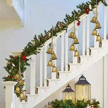 4pcs Christmas Bell Set, Christmas Decorations, Home Decor, Wall Decor, Window Decor, Door Decor, House Decor, Gold Bells Room Decor Winter