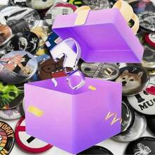 5 件/10 件随机图案 4.4 厘米/1.73 英寸别针徽章、纪念图案纽扣徽章，适合佩戴在衣服、包包、背包上，是送给家人和朋友的有趣礼物