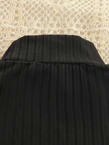 2 件套 Tween 女童简约黑色高领长袖上衣和蝴蝶结设计黑灰色半身裙套装，2025 年春夏 - 黑色 - 查看 8