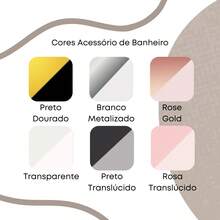 Kit Banheiro 2 Peças UZ – Porta Sabonete e Escovas em Acrílico Premium