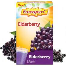 Emergen-C Vitamina C Ashwagandha Bebida en Polvo, Suplemento Dietético para Apoyo Inmunológico, Mezcla de Bayas - 18 Unidades