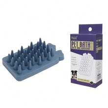 1pc Summer Pet Bathing Brush, Silicone And Rubber Care Tool For Dogs And Cats, Smooth Pet Hair During Bathing