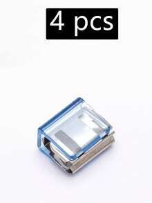 2/4pcs Denim Hem Clips, Chest Protector Tool, Buttonless Adjustable Pants Clips, Pants Length Adjuster - Multicolor - View 10