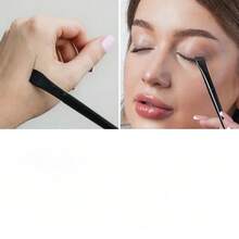 2 Pieces Angled Eyeliner Brush Set - Ultra Fine Tip | Synthetic Bristles | For Gel/Powder Liner & Brows | Professional Makeup Tools