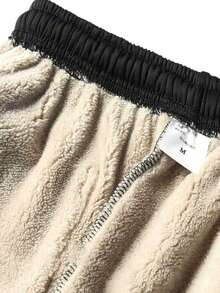 舒适宽松男士运动裤 - 黑色慢跑裤，柔软口袋，男友风，抽绳腰带，纯色设计，四季皆宜，休闲放松及户外活动的理想之选，轻便运动裤，适合锻炼、跑步、健身和训练 - 黑色 - 查看 8