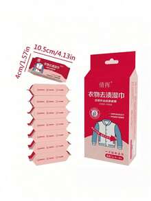 (8pcs/Pack) Clothing Cleaning Wet Wipes, Remove Stubborn Stains, Deeply Clean Clothes, Gentle & Delicate, Won't Damage Fabrics - Multicolor - View 2