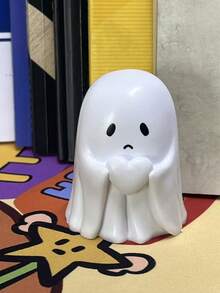 1pc Halloween Solid Ghost Figurine: Cute And Adorable Design, Variety Of Styles, Resin Desktop, Home Decor And Suitable As Photography Prop, Creative Gift For Halloween, Christmas