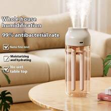 全新智能家居加湿器，USB 静音小型空气净化加湿器，迷你大容量雾化器，带双喷嘴，USB 供电，适用于大房间、卧室和办公室 - 凉爽雾气，易于清洁的家用加湿器 - 彩色 - 查看 12