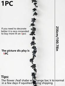 1 CÁI/3 CÁI/70 CÁI Hoa nhân tạo - Hoa hồng leo, Hoa hồng leo lụa, Khăn trải bàn, Cây giả, Nhà, Phòng ăn, Phòng khách, Trang trí sân vườn ngoài trời, Nghệ thuật cắm hoa, Đạo cụ chụp ảnh, Mùa thu, Bình hoa, Tường hoa, Vòng hoa, Bó hoa cô dâu, Trang trí đám cưới, Vật liệu làm vòng hoa tự làm, Vật liệu trang trí tiệc sinh nhật, Phụ kiện trang trí nhà cửa - màu đen - Xem 2