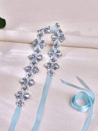 1pc Bohemian Style Wedding Belt, New Crystal Bride Thin Waist Belt, Special Occasion Gift, Bridesmaid Dress Accessory