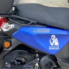 Respeto por los motociclistas, pegatina de coche para jinetes de motocicleta - Unitalla - Ver 2