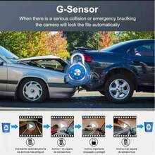 Camara para auto o camioneta Full HD con vision nocturna,sensor de choque y Wifi - Negro - Ver 5