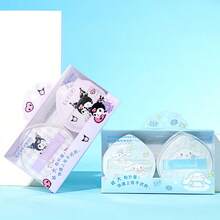 Miniso Sanrio Cinnamoroll Super Soft Makeup Sponge (2pcs + Storage Box), Helps Apply Makeup Faster And More Evenly, Portable Storage Box Keeps Sponge Clean, Essential For Makeup Bag (1pc) - White - View 7