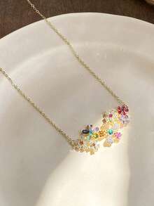 1 chiếc vòng cổ hoa sang trọng, vòng cổ hoa đính đá 3D nhiều màu, thích hợp làm trang phục hàng ngày cho phụ nữ, quà tặng ngày lễ tình nhân, quà kỷ niệm, tiệc tùng, tụ họp và những dịp đặc biệt - Nhiều màu - Xem 8