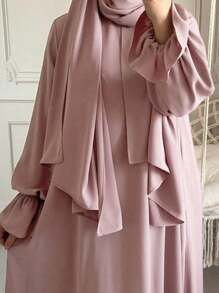 1pc Hijab Nida Fabric, Skin-Friendly & Breathable, Suitable For Women To Wear Casually In Any Occasion, Abaya