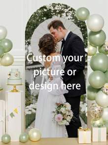 Funda personalizada para arco de espandex - Funda personalizada para marco de fondo de arco ajustable para marco de soporte de fondo con parte superior redonda, funda de fondo de arco para cumpleaños, fiesta temática, boda, múltiples opciones de tamaño, duradera, transpirable, ligera, lavable, divertida, linda, amorosa, elegante, sencilla, personalizada, única, regalos ideales para él, para el Día de la Madre, para cumpleaños, para el Día de San Valentín, para graduación, para el Día del Padre, para el hogar, sofá, cama, coche, sala de té, dormitorio, baño, sala de estar, comedor