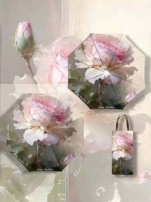 1把全新折叠伞高清双面印花遮阳伞油画风格雨伞春夏秋冬通用男女学生防晒防紫外线伞，春夏精选，伴娘礼物，房间装饰，卧室装饰，海滩，旅行，男女通用，度假，可爱小物，母亲节礼物，卧室装饰，花园，厨房装饰，夏季，海滩，旅行必备，房间装饰，软萌，毕业季 - 如圖 - 查看 13