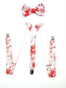 1 Bộ dây đeo và cà vạt chủ đề máu tiệc Halloween dành cho nam, Bộ dây đeo và cà vạt in hình máu bắn tung tóe Phụ kiện Halloween, Trang phục Halloween Phụ kiện mùa thu đông Trang phục Halloween, Phù hợp cho thanh thiếu niên, Thanh niên, Nam giới, Thường ngày, Ngoài trời, Thể thao, Kỳ nghỉ, Quà tặng tốt nghiệp, Sinh nhật, Trang phục hàng ngày - Nhiều màu - Xem 8