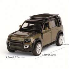 Burago 1: 43 Land Rover Defender 110 Simulation Alloy Car Model Children's Toy Car Pendant Power Car Model Boy Toy Birthday Gift - Green - View 3