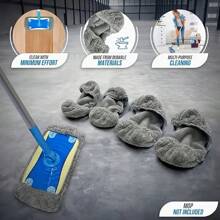 4 Piece Set Of Ultra-Fine Fiber Mop Pads - Reusable Dry And Wet Floor Cleaning Cloth Replacement - Hardwood Floor Cleaning And Mopping Supplies, Easy To Clean, Household Cleaning Products