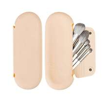 Silikonowy uchwyt na pędzle do makijażu, kosmetyczka podróżna: miękki, przenośny uchwyt na pędzle do makijażu z ulepszonym magnetycznym zamknięciem zapobiegającym wypadaniu, duży pokrowiec na pędzle do makijażu podróżny