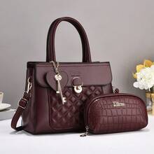 Women Top Handle Bags - 紅色 - 查看 2